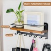 Beruyu Key Holder Wall Mount, Decorative Key Hanger with Shelf