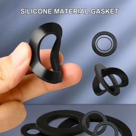 3 Pairs of Seals, Pool Round Seal, Sealing Ring Replacement Parts, O-Rings Rubber Seal, Pool Pump Rubber Sealing Rings Replacement Part, Sand Filter System Washers, for Piston Valve Stopcock