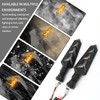 4pcs Motorcycle Turn Signals LED,Motorcycles Blinkers with Amber Lights＆Wiring Harness