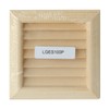 The lges100p-y Ventilation Grill Wood Quadra Recessed, Red, Pine 100