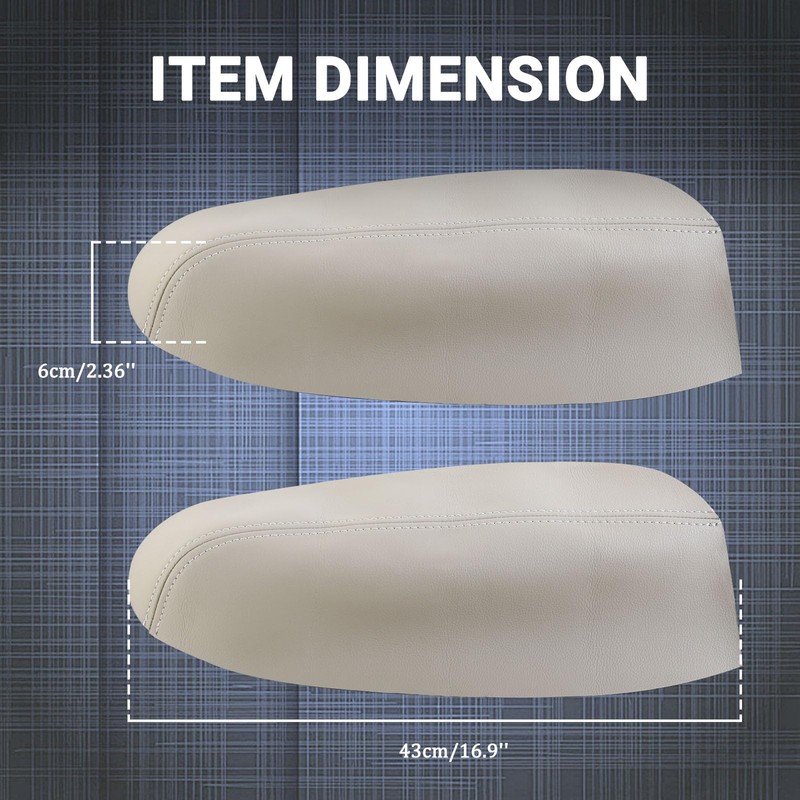 AICARS Car Front Door Panel Armrest Cover Compatible with Acura