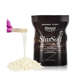 Starpil Wax 1000g - StarSoft Film Hard Wax Beads Bag 2.2lb. Professional Hair Removal Wax for Estheticians. Wax Beans for Sensitive Skin.