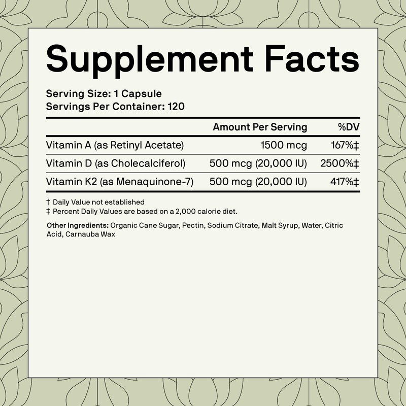 Nutriissa ADK 20 - Immune & Bone Health Support with