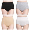 wirarpa Women's Cotton Postpartum Underwear High Waisted Ladies Panties Full