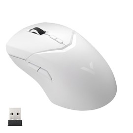 Rapoo VT9Pro Wireless Gaming Mouse - Esports Grade Performance Gaming Mice, PAW 3398 Sensor, 26000 DPI, 1ms Response Time, 68g Lightweight, 10 Programmable Buttons, Long Battery Life, White
