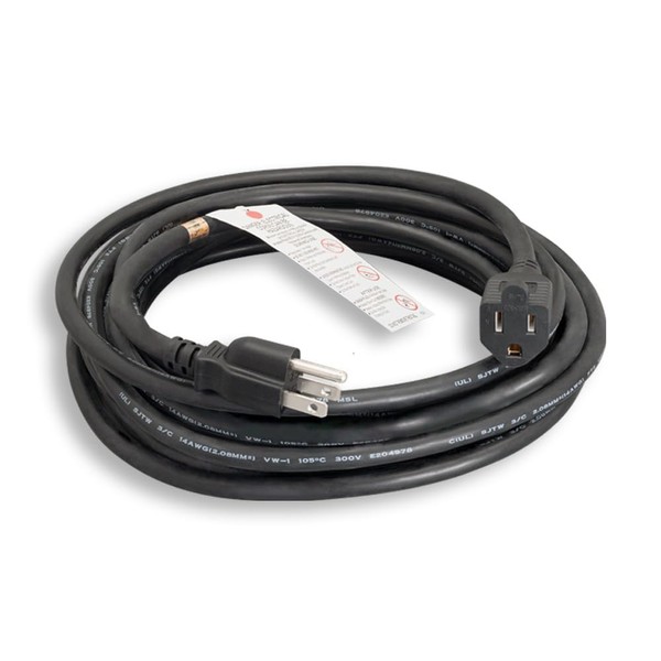 RiteAV Outdoor Heavy-Duty Power Cord Extension, NEMA 5-15P/5-15R 14AWG SJTW