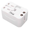 Multifunctional Power Converter with USB Ports Universal Adapter Socket 100‑240VAC