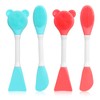 Mabor 4Pcs Pore Brush Set – Dual-Ended Silicone Face &