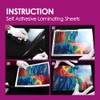 Self Adhesive Laminating Sheets 12.3x17.1 inch, 20 Pack, 4mil Thickness,