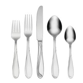 Oneida H097090A Cresta 90 Piece Everyday Flatware Set, Service For 12