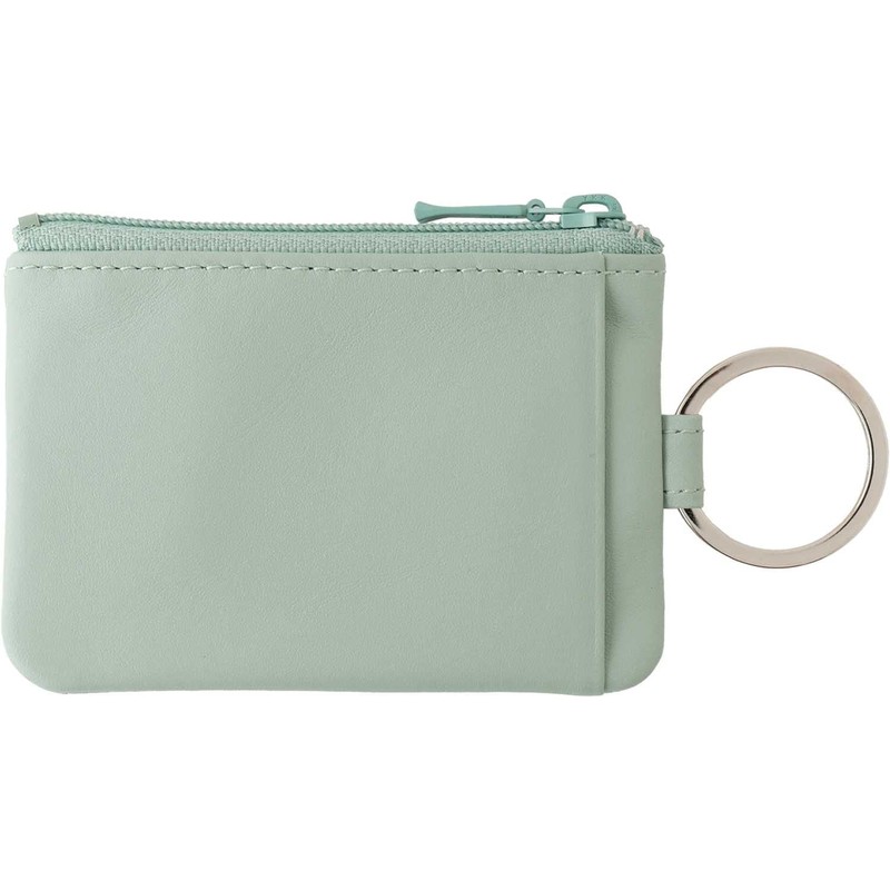 Slip-on Noir Key Pouch Mini Leather Sage Green NSL-1803