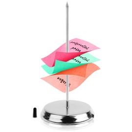 1Pcs Receipt Holder, 5.7inch Metal Straight Rod Spikes Memo Paper Receipt Spindle, Check Bill Fork for Bar Office Restaurant, Silver