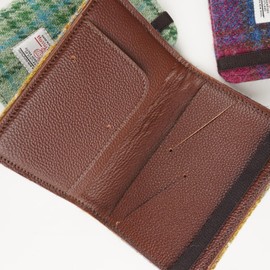 Harris Tweed Leather Passport Holder for Travel, Slim & Lightweight Passport Cover with Vaccine Card Slot, RFID Blocking, Ideal for Women and Men (No.2175)