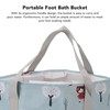 Collapsible Foot Bath Basin PVC Insulated Portable Foot Soaking Bath