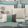Riverbrook Home Emilie Comforter Set, Queen, Blue/Gray/Ivory, 8 Piece Set