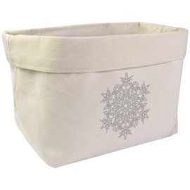 Large 'Delicate Snowflake' Canvas Organiser/Storage Bag (OR00032916)