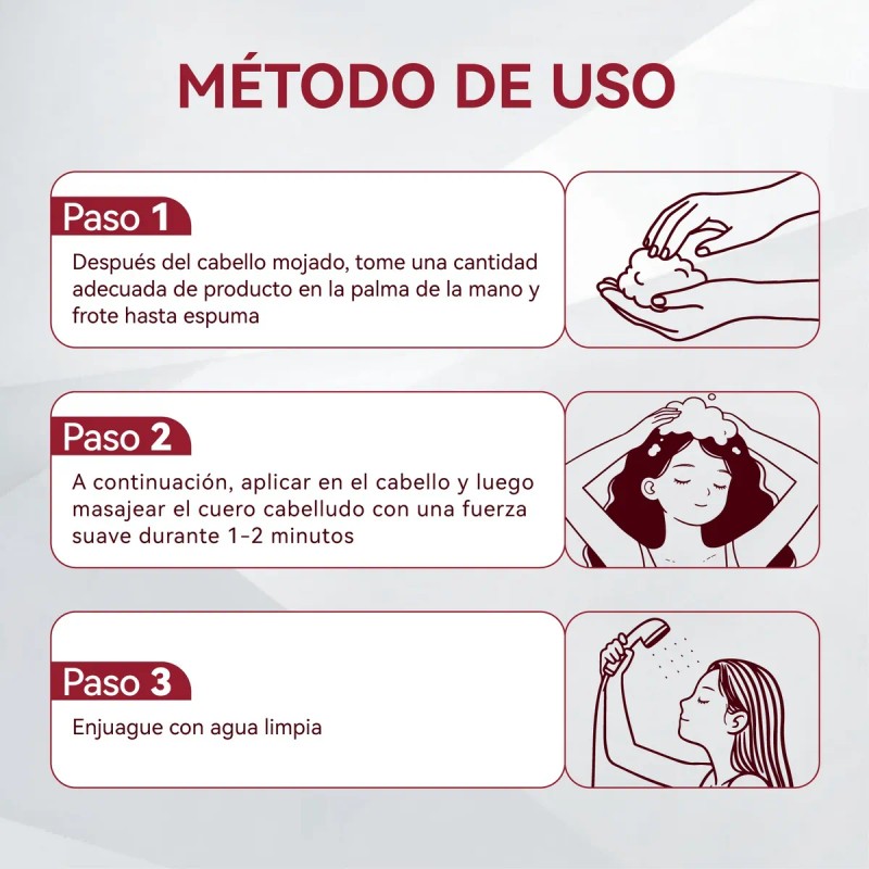 Shampoo Anticaída Y Fortalecedor Del Cabello Cabello Normal