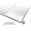 6 in Ceramic Wall Tile Matte 6x6 Square Box of