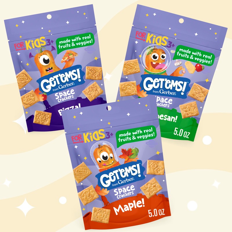 Get'ems! from Gerber, Snacks for Kids, Maple Space Crackers Snacks
