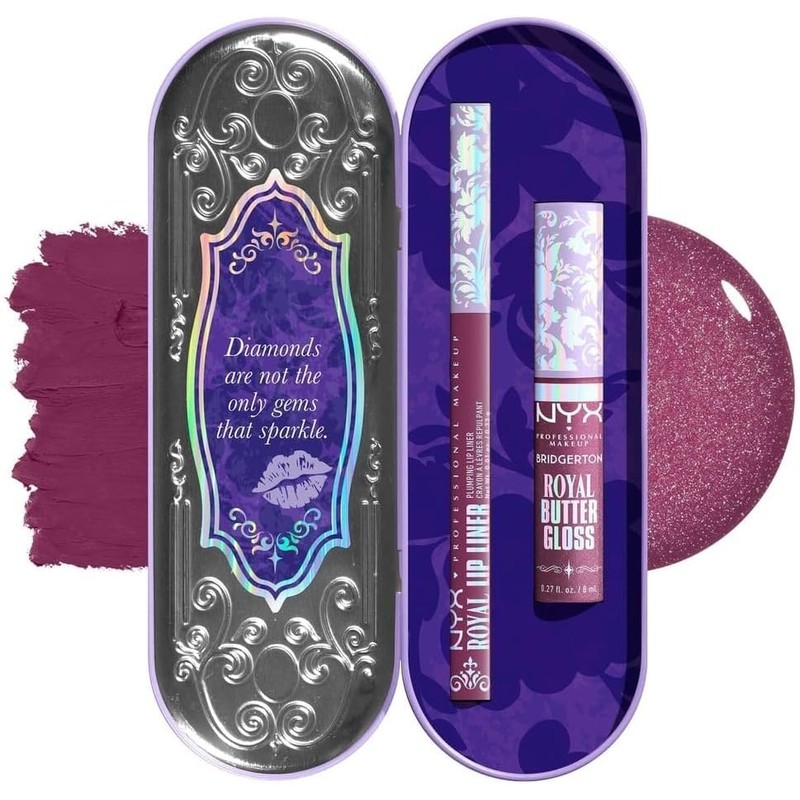 Nyx Professional Makeup, Bridgerton Kit de Labios Tonos: Amethyst amour