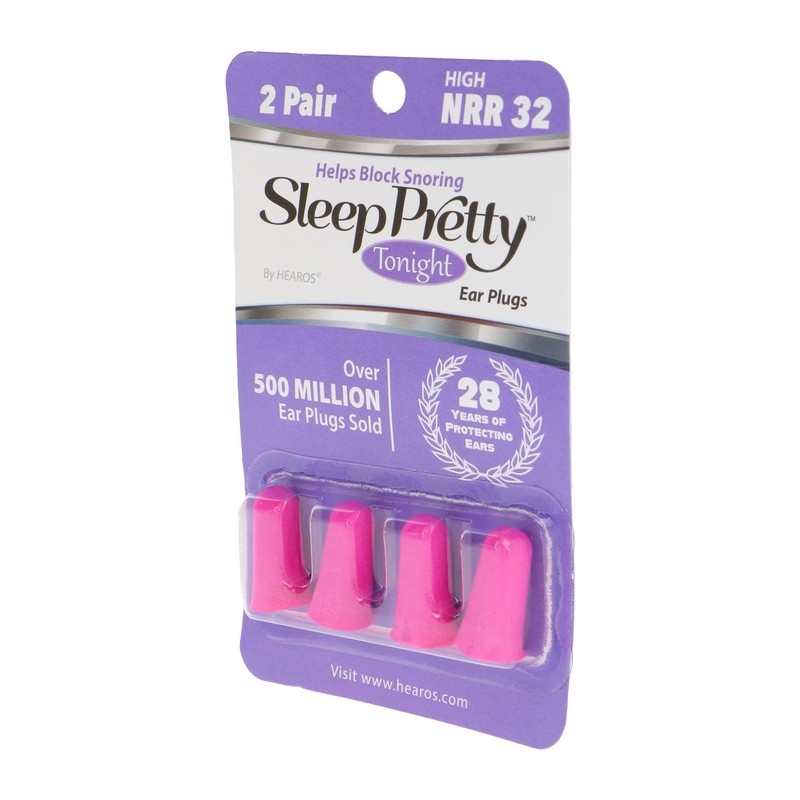 Hearos Sleep Pretty Tonight Ear Plugs, Foam NRR 32, 2