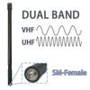 2 Pack BAOFENG Tactical Antenna 48cm/18.89in for UV-5R Radio SMA-Female