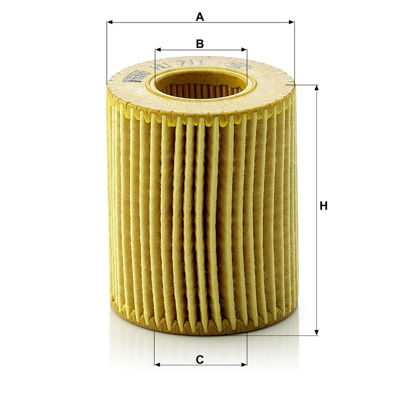 MANN HU711X, MANN Genuine Replacement Oil Filter HU711X