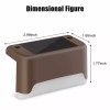 12Pcs Solar LED Deck Lights Path Garden Yard Outdoor Stairs