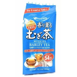 Ito En Mugicha Barley Tea 15.2 oz Caffeine Free (54 Sachets) Iced or Hot Brewing