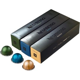 Nespresso Vertuoline Coffee Capsules Assortment - The Best Sellers: 1 Sleeve of Stormio, 1 of Odacio and 1 of Melozio for a Total of 30 Capsules
