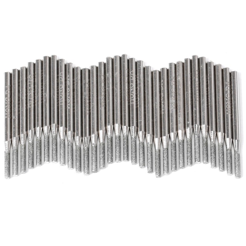 JINGLING 2mm Diamond Drill Bits for Stone Ceramic Glass 1/8"