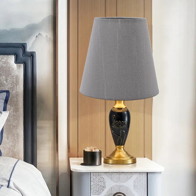 6 Pcs Cloth Lamp Shade Good Light Transmission E14 Candle