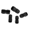 5PCS 10AN Fitting Adapter Black Female Straight Swivel Aluminum Alloy