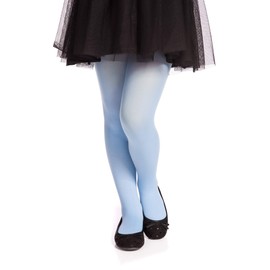 Romartex Girls Kids Tights Plain Opaque 40 Denier, 14 Colours, 2-3 years, light blue