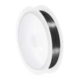 sourcing map 28 Gauge(0.3MM) Copper Wire for Jewelry Making Tarnish Resistant Beading Wire for Jewelry Making Crafts Supplies, Black,36M
