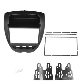 KAOLALI Double Din Car Stereo Facia Radio Adapter Compatible with Toyota Aygo Citroen C1 Peugeot 107 2005+