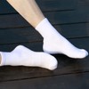 YUEDGE Women's White Training Athletic Socks Moisture Wicking Cotton Cushioned