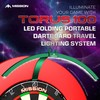 Mission Darts TOR100 Torus 100 Dartboard LED Foldable Portable Dartboard