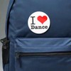 5 Pack - I "Heart" Love Dance Pinback Button Badges