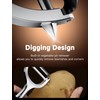 Arvoni Peeler, Asparagus Peeler, Stainless Steel, Potato Peeler with Ultra