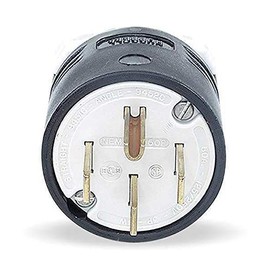 4 Wire Industrial Straight Blade Plug - HUBBELL WIRING DEVICE-KELLEMS HBL9451C