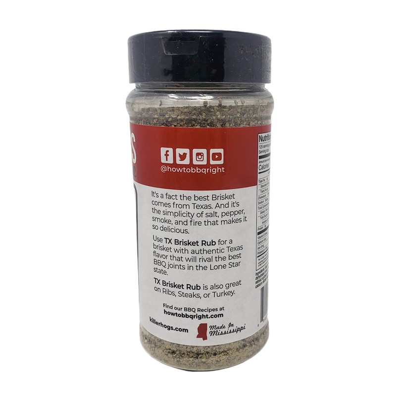 CC Goods Killer Hogs Barbecue Texas Brisket Rub - Pack