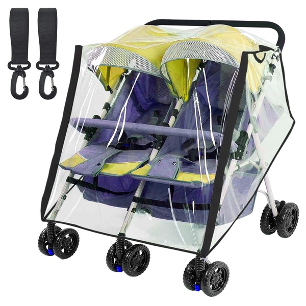 Universal Rain Cover Twin Pushchair Rain Cover Twin Buggy Rain