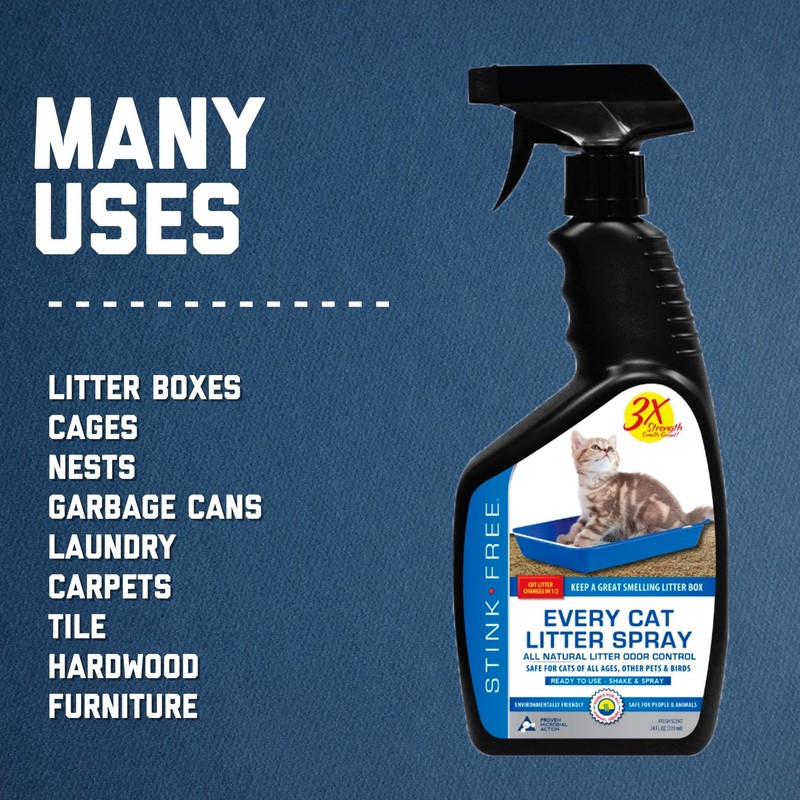 Stink Free Every Cat Litter Spray Odor Eliminator - Urine