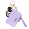 M-Plateau Wallet, Womens Wallet Leather Keychain Wallet With Zipper Coin