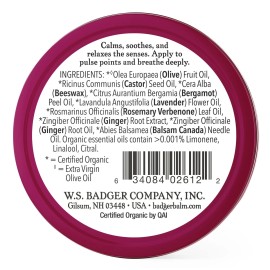 Badger Organic Aromatherapy Sleep Balm Natural Moisturizing Cream For Relaxation 0.7...