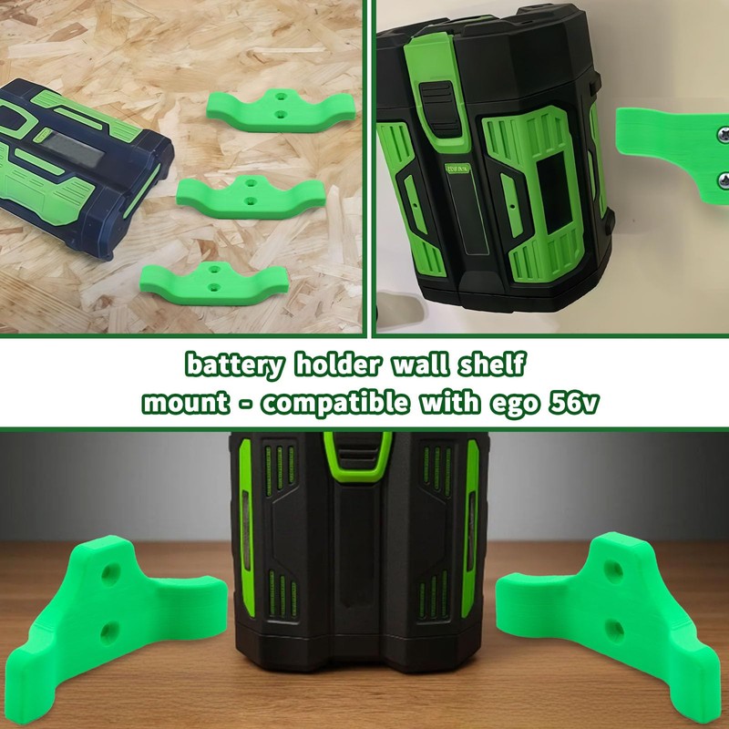 56V Battery Wall Mount for EGO, Battery Holder 3 Pack