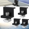 Pack of 8 End Clamps 30 mm Black, End Clamps