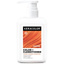 KERACOLOR - Cleanditioner Color Plus, cobre, 12 onzas