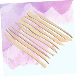 EXCEART 10pcs Wooden Clay Sculpting Tools Ceramic Carving Tools Wood Clay Tools Polymer Clay Sculpting Tools Sculptures Pottery Sculpting Tool Clay Molding Tools Bamboo Wood Carving Major